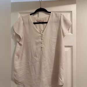 LOFT- white blouse- size S